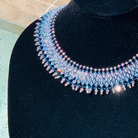 Swarovski Frozen Ice Necklace. Elegance Collection - Picture 1 of 8